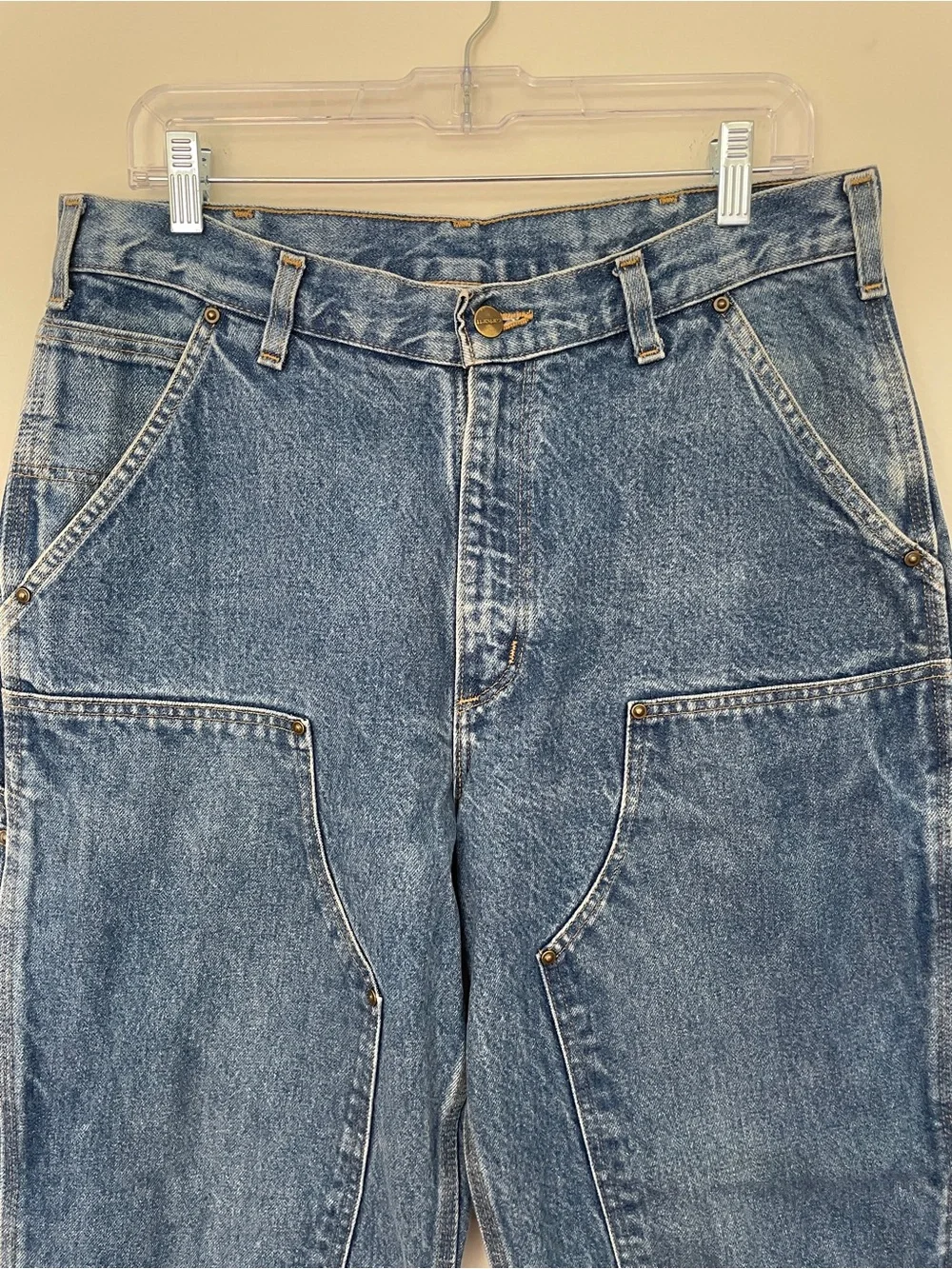 Carhartt Carpenter Jeans Work Wear Western Double Knee Pants Original Loose Fit